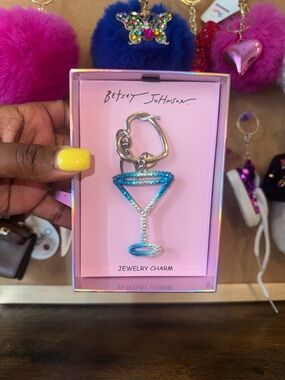 Betsey Johnson Martini Bag Charm